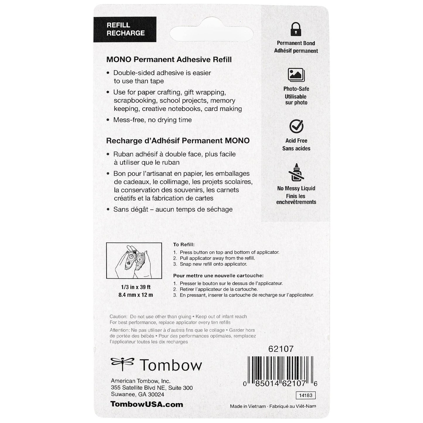 Tombow - MONO Permanent Adhesive Refill