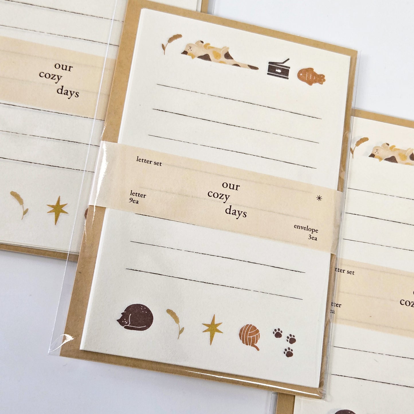 Dash and Dot - Our Cozy Days Letter Set - 04 Fluffy Cats