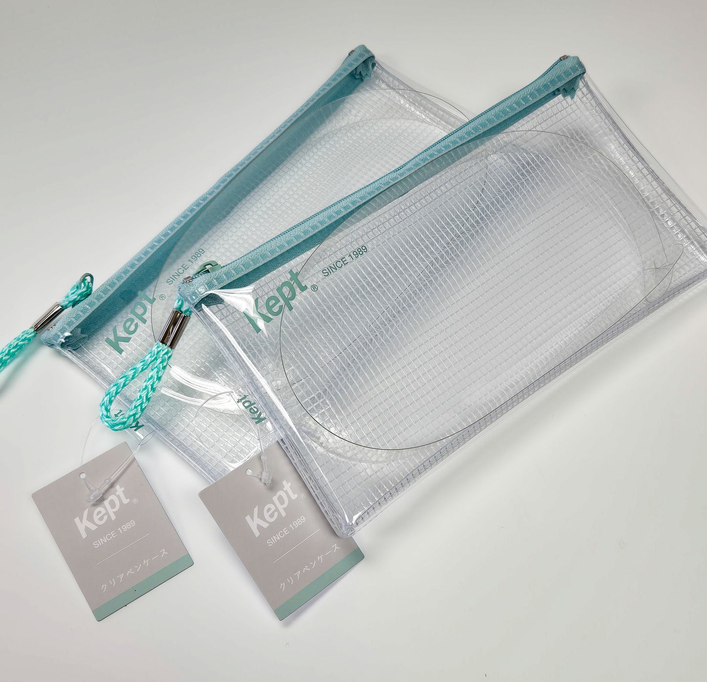 Raymay - Kept - Clear Pen Case - Greyish Green