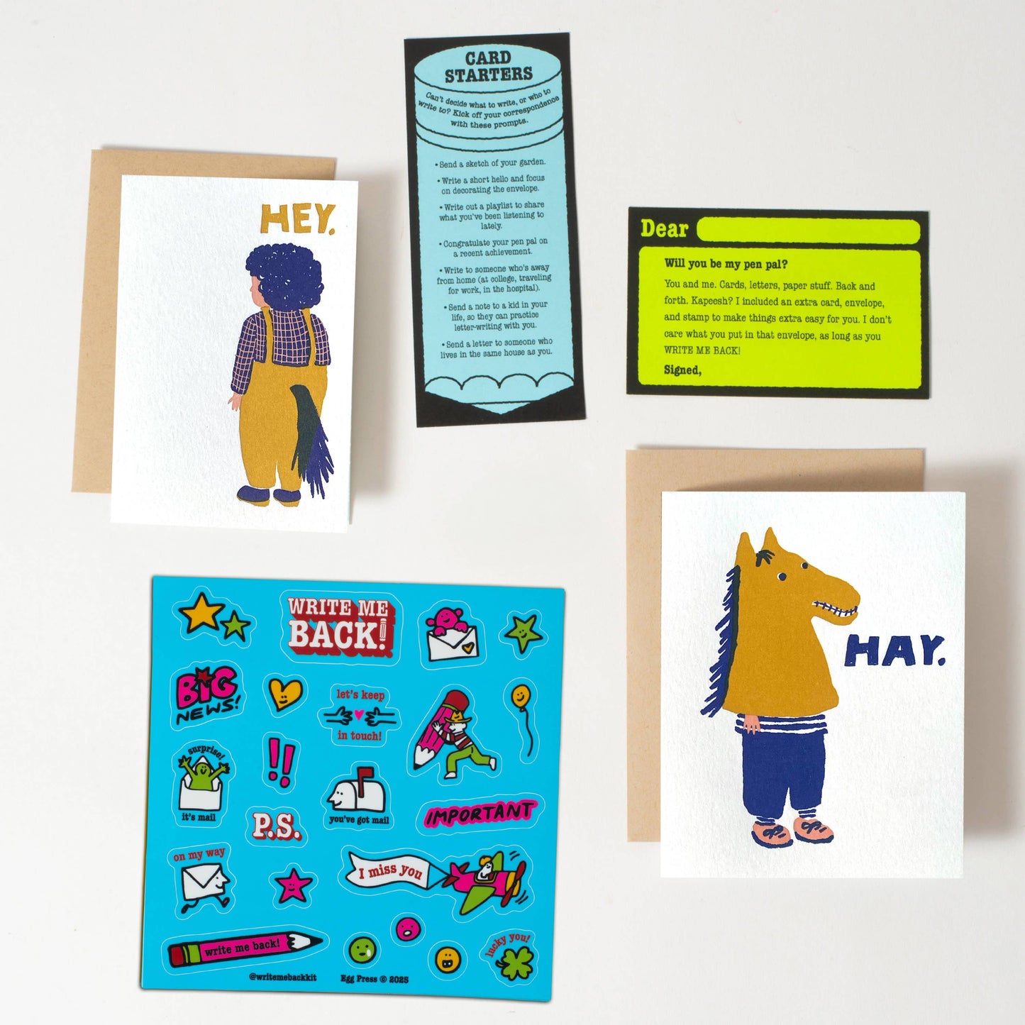 Hey Horses Letter Writing Write Me Back Pen Pal Kit