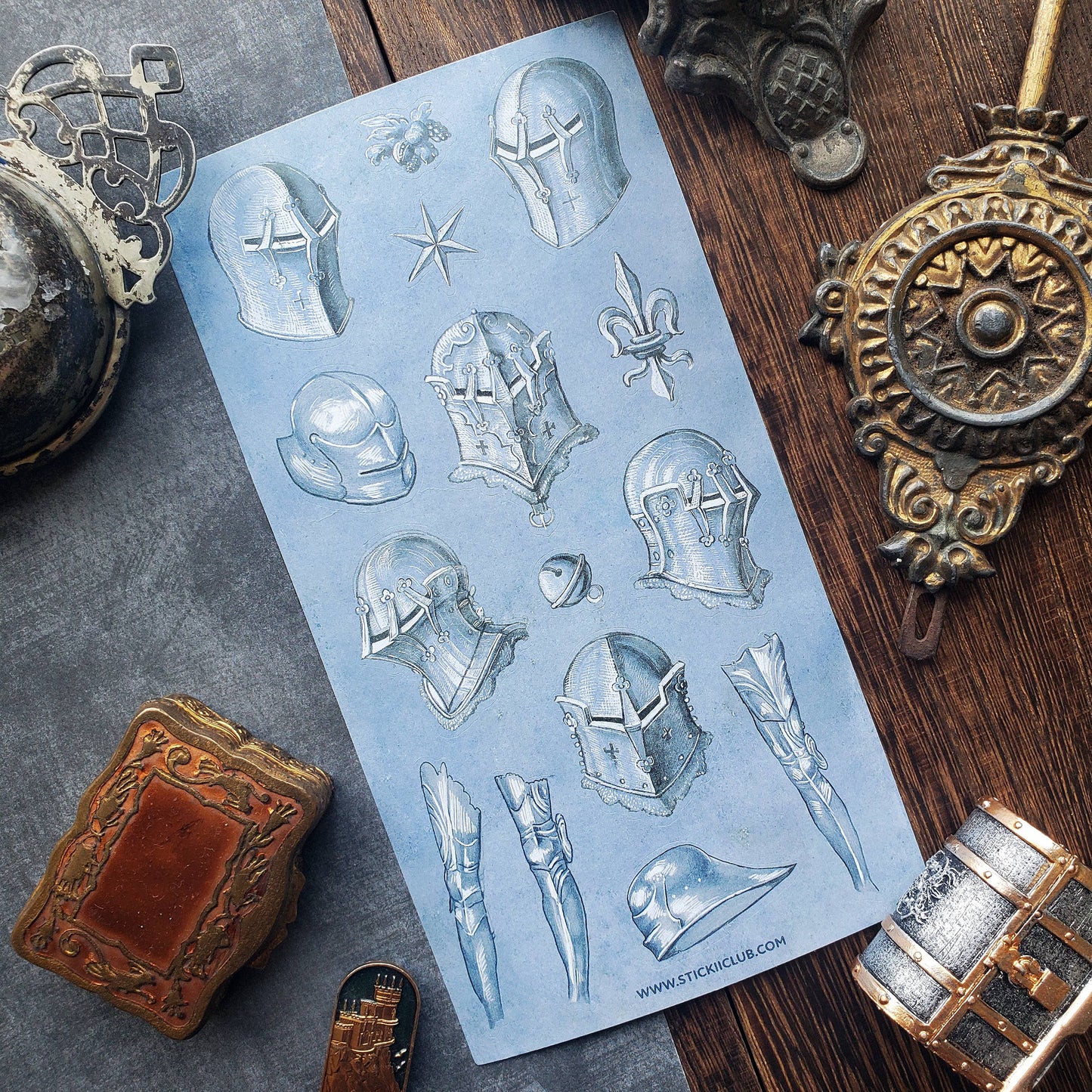 Knights in Shining Armor Sticker Sheet