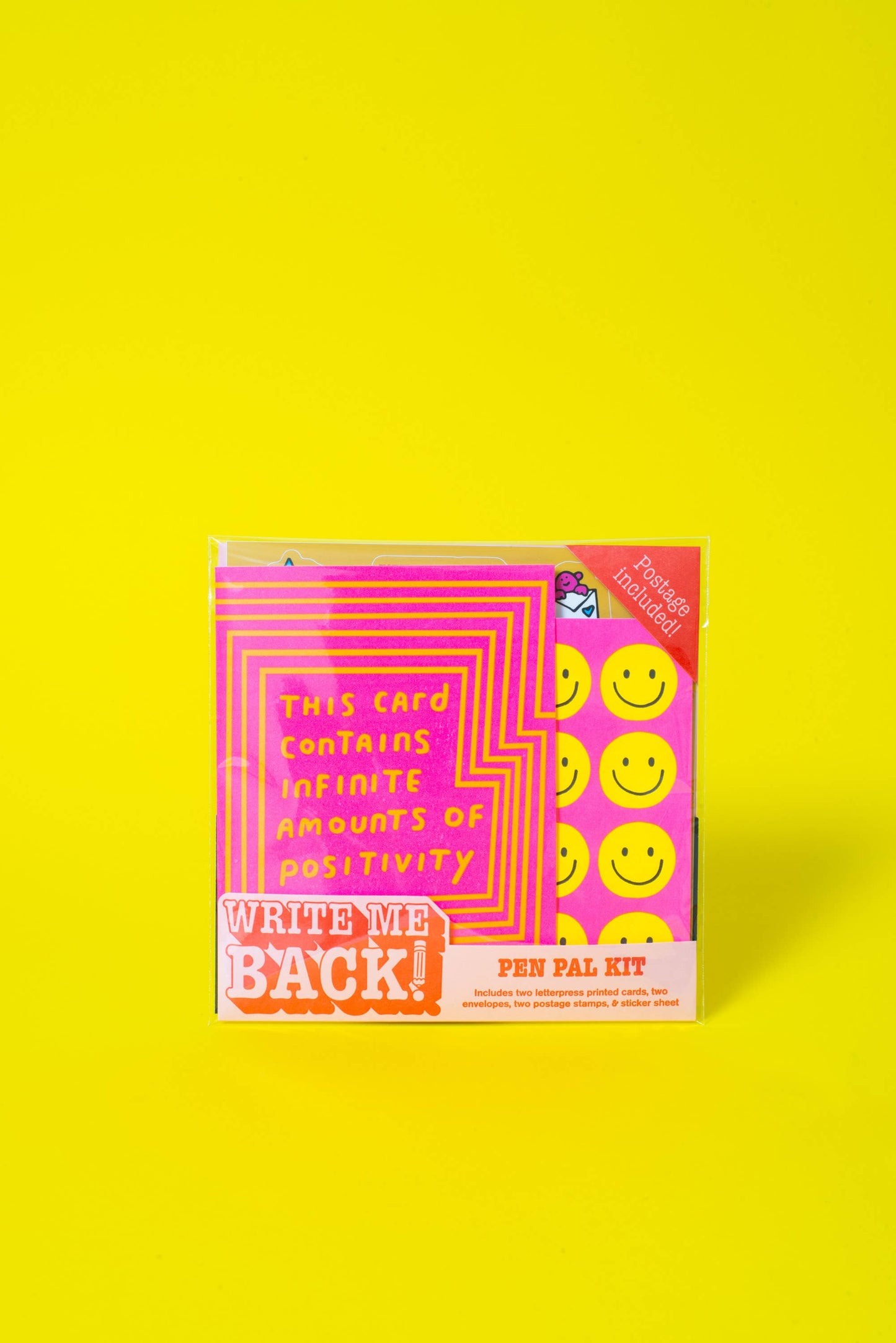 Egg Press - Positivity + Smiles Letter Writing Write Me Back Pen Pal Kit