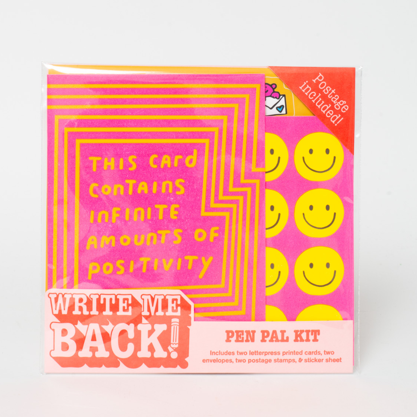 Egg Press - Positivity + Smiles Letter Writing Write Me Back Pen Pal Kit