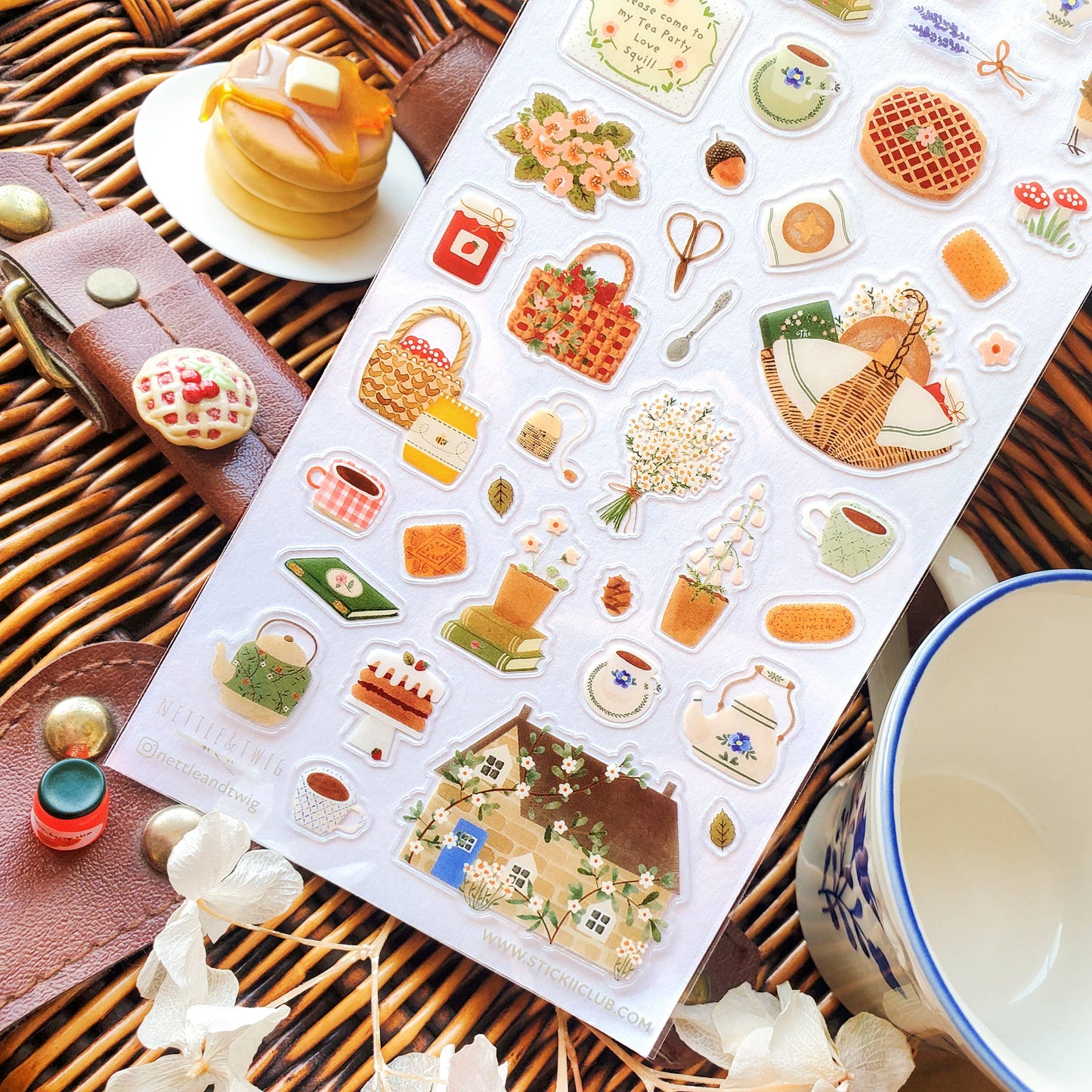 STICKII -Woodland Tea Party Sticker Sheet