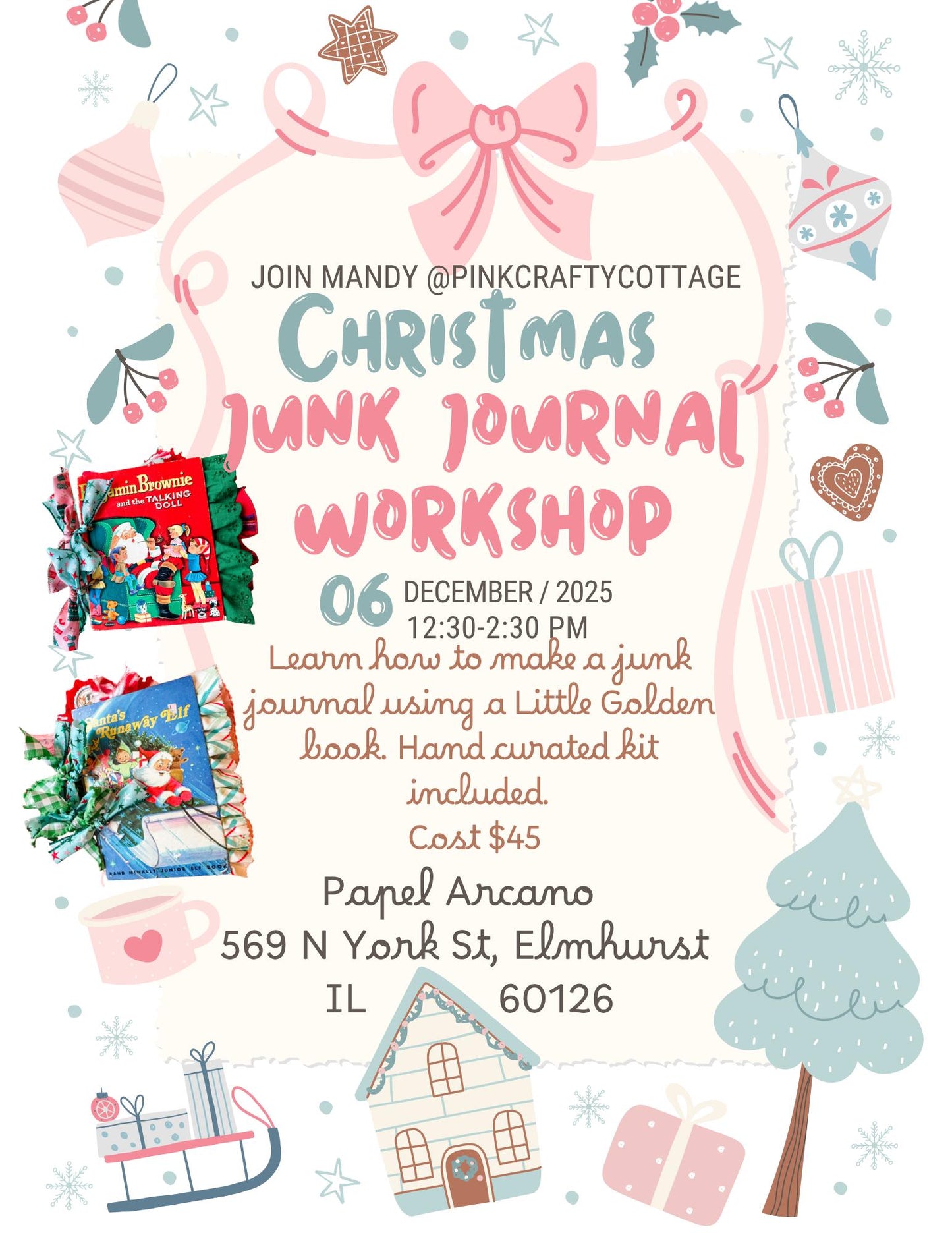 Christmas Junk Journal Workshop with Mandy