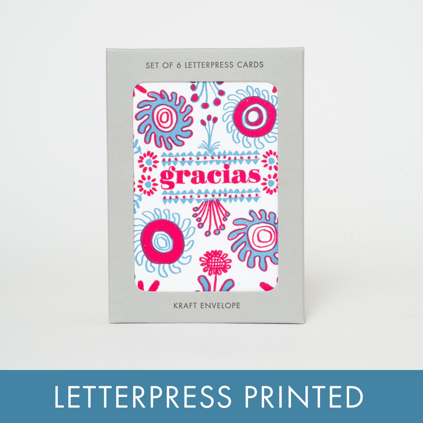 Egg Press - Boxed Set Gracias Thank You Letterpress Greeting Cards by Egg Press