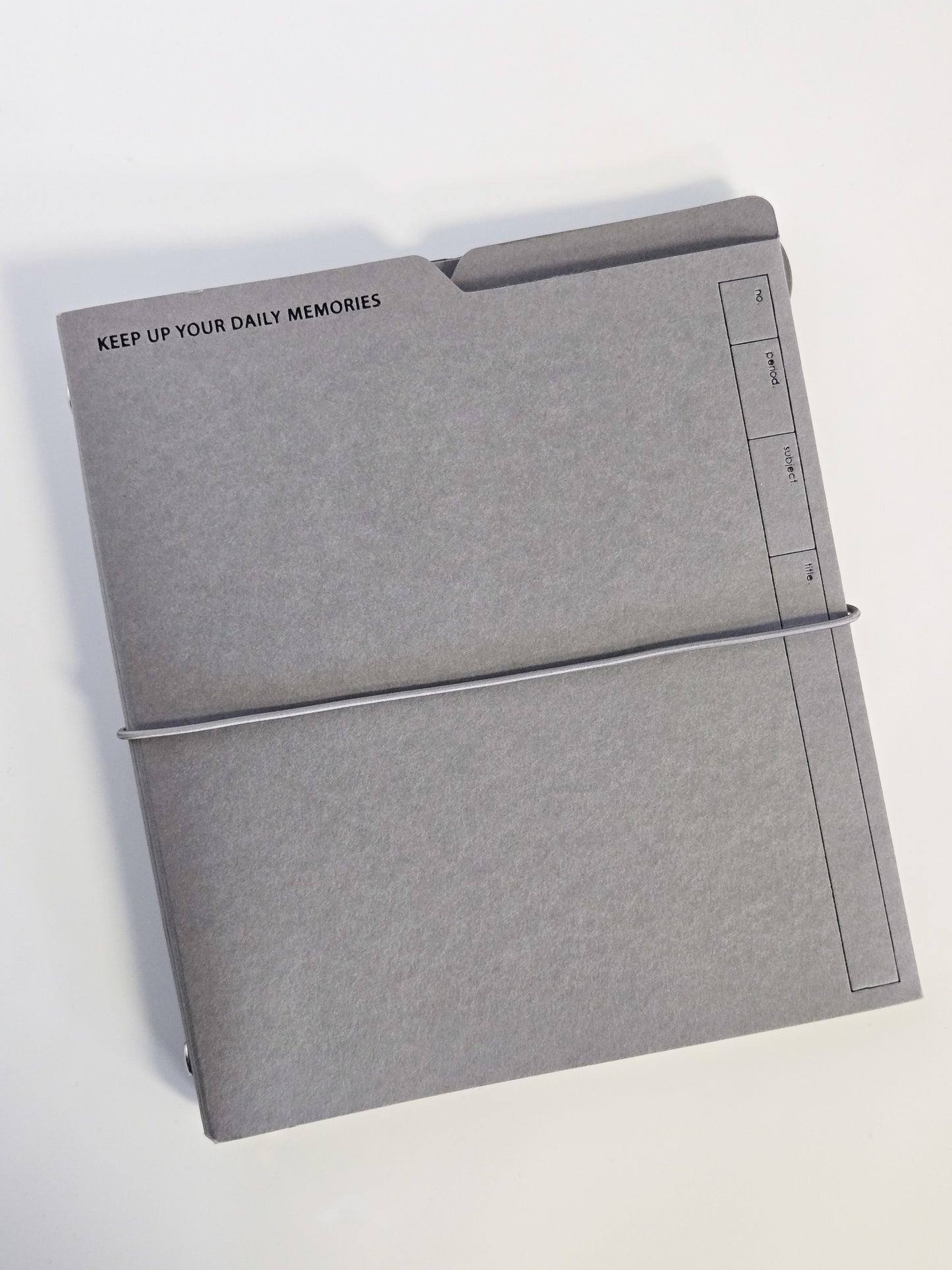 Jamstudio - Square Diary with Paper Cover 03 Pebble Gray