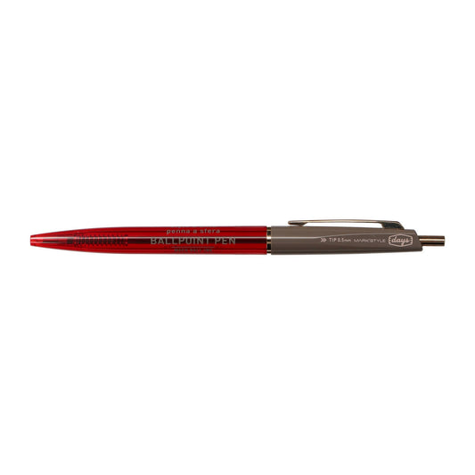 Mach Ball Ink Pen/DxA / MARK'STYLE: Red-Cocoa