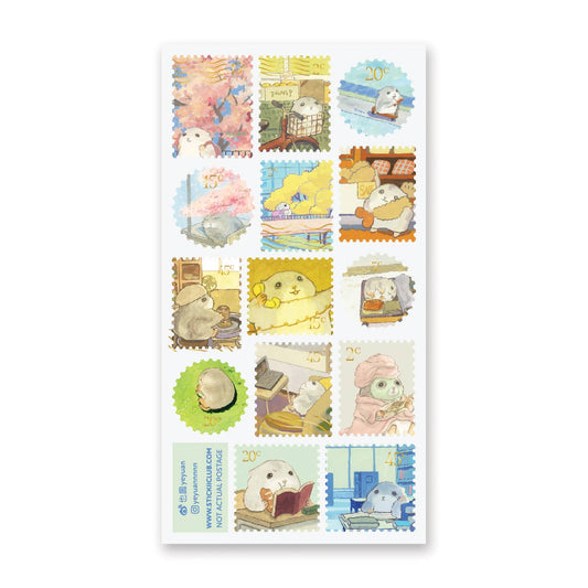 STICKII - Hammy Life Stamps Sticker Sheet