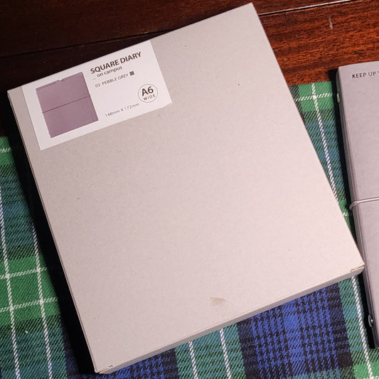 Jamstudio - Square Diary with Paper Cover 03 Pebble Gray