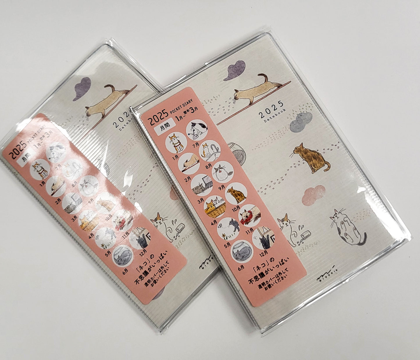 Midori - 2025 Pocket Diary Mini - Cats