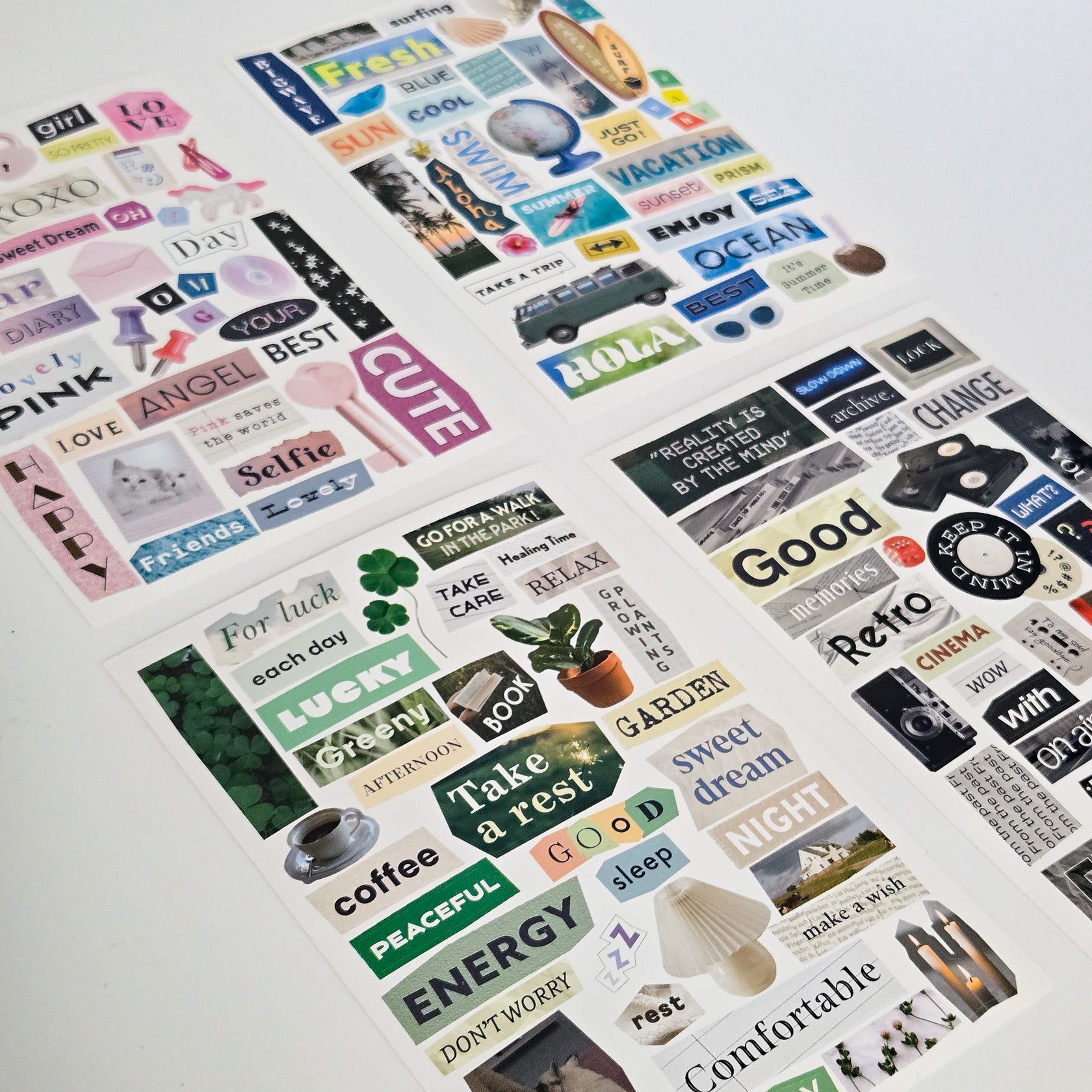 Iconic - Magazine Collage - Sticker Pack – Papel Arcano