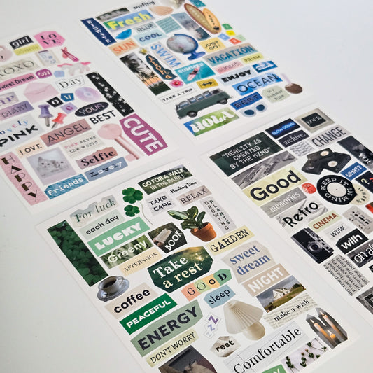Iconic - Magazine Collage - Sticker Pack