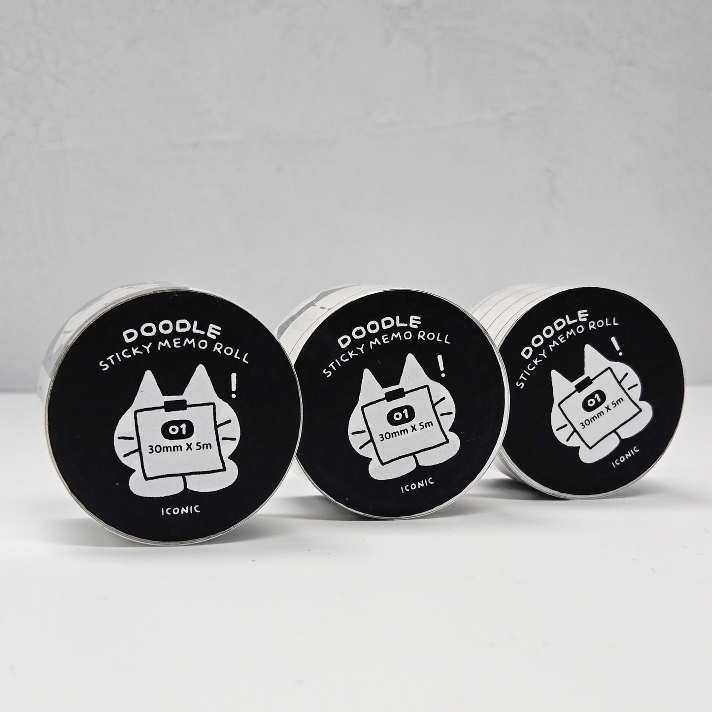 Iconic - Doodle Sticky Memo Roll - Cat 01