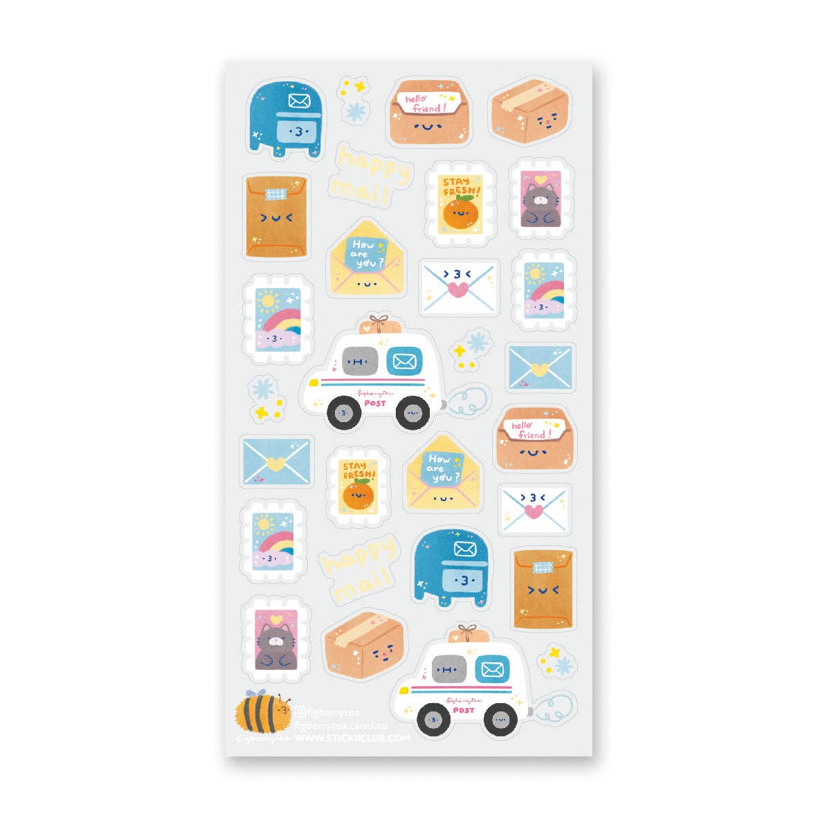 STICKII - Postmarked with Love Sticker Sheet