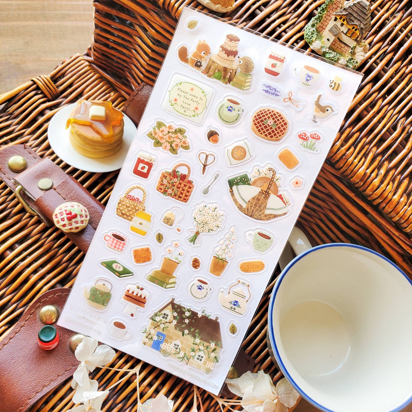 STICKII -Woodland Tea Party Sticker Sheet