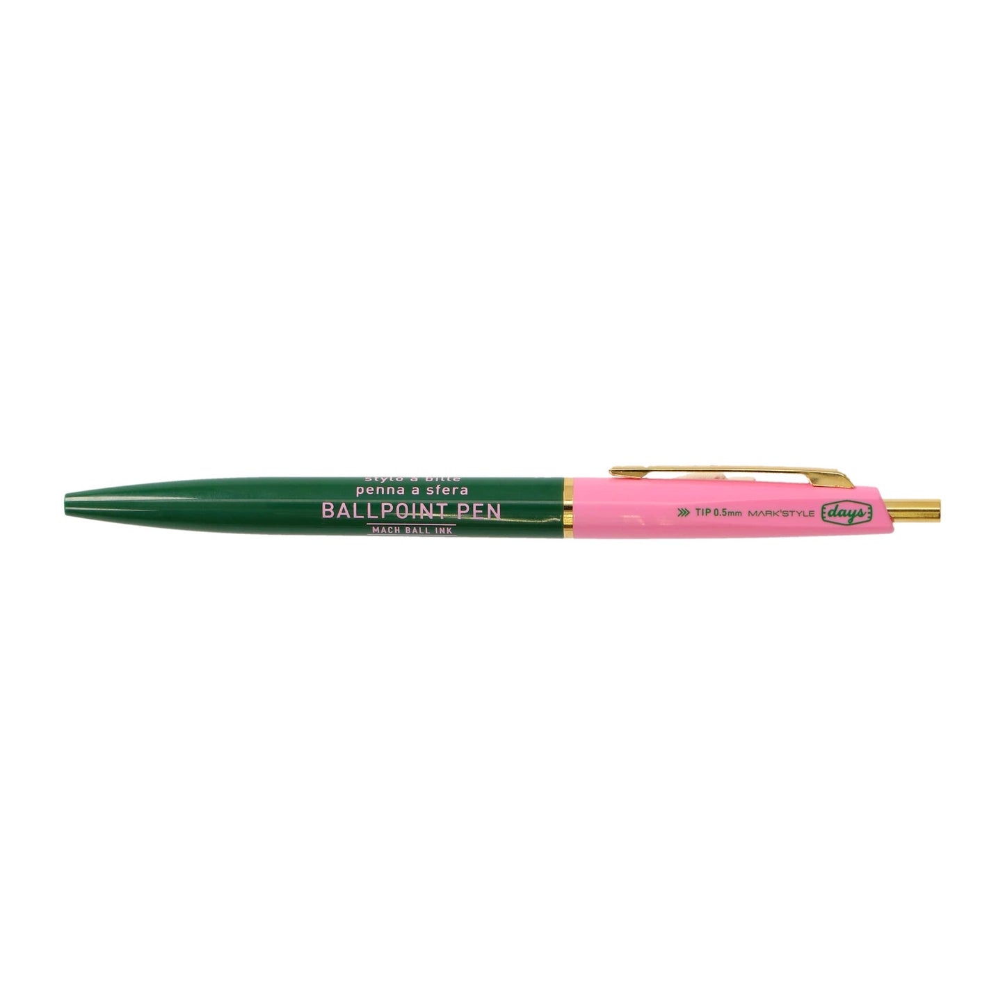 Mach Ball Ink Pen/DxA / MARK'STYLE: Green-White
