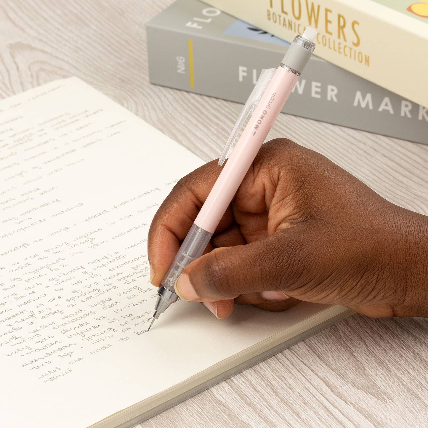 MONO Graph Mechanical Pencil + Eraser Set: Lavender