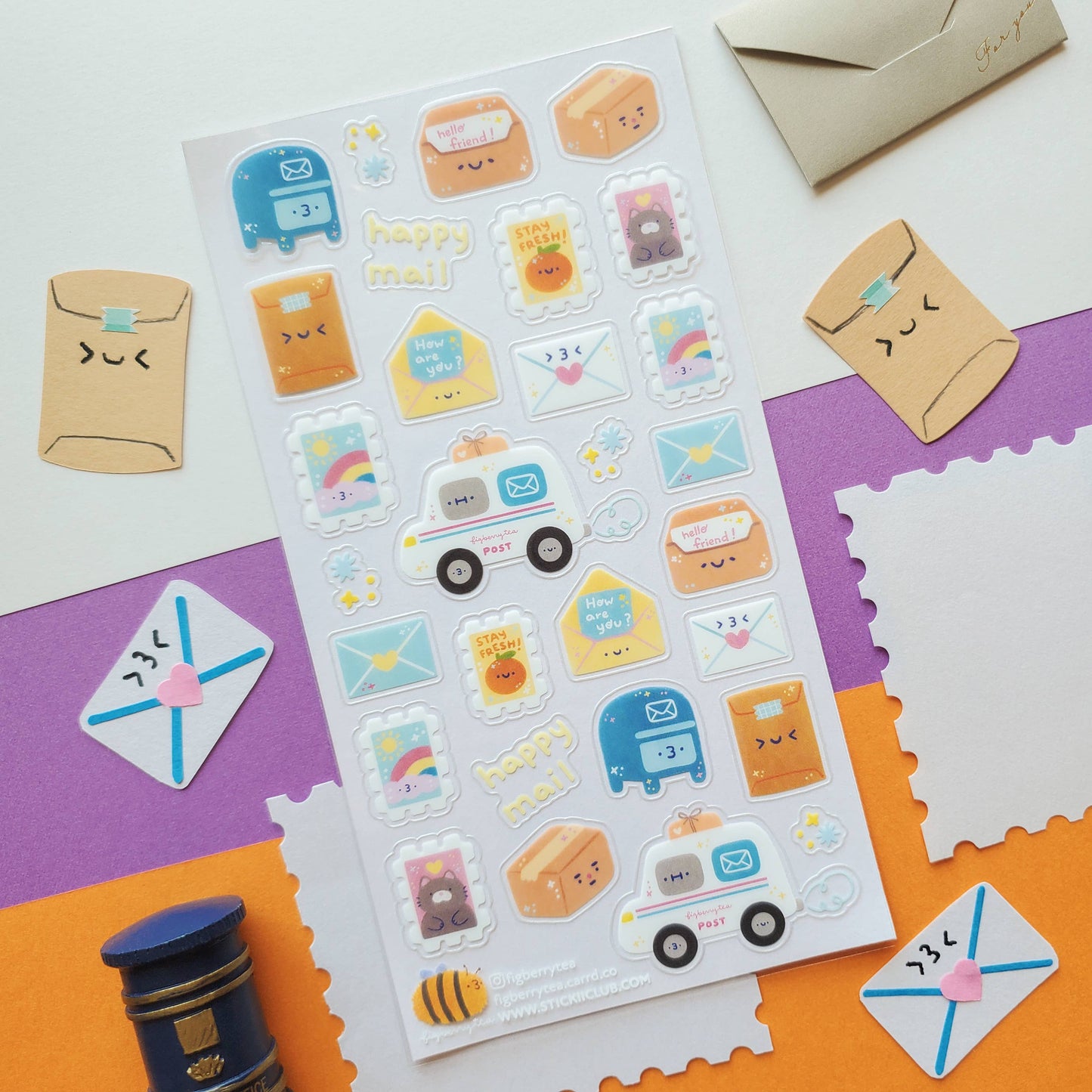 STICKII - Postmarked with Love Sticker Sheet