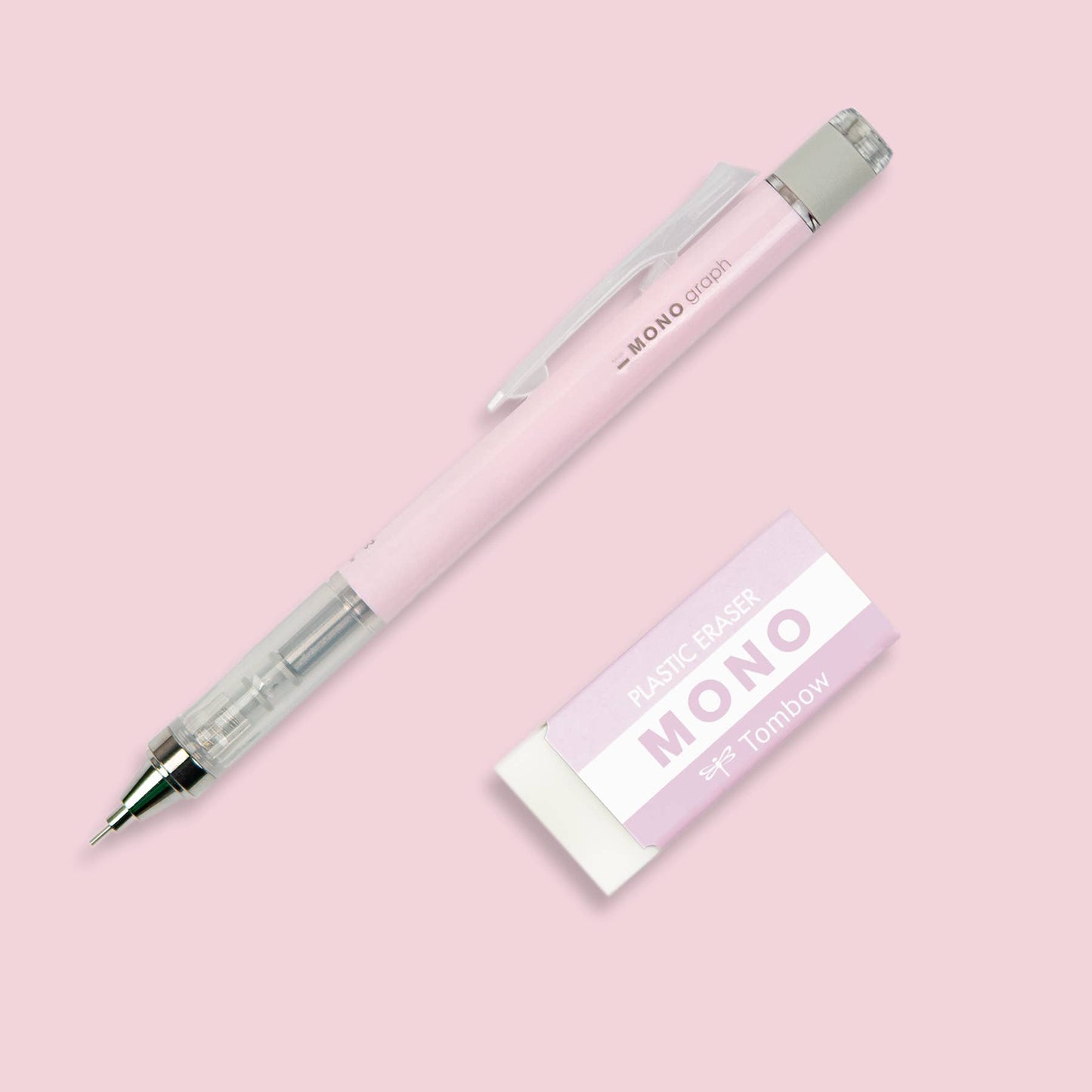MONO Graph Mechanical Pencil + Eraser Set: Lavender