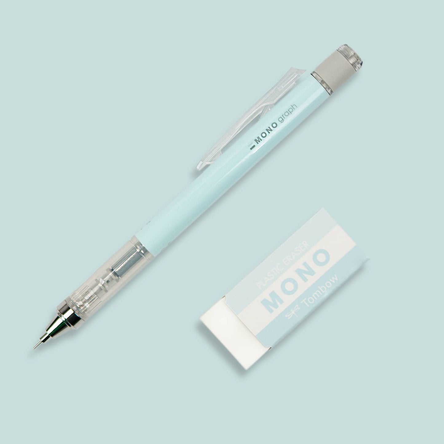MONO Graph Mechanical Pencil + Eraser Set: Lavender