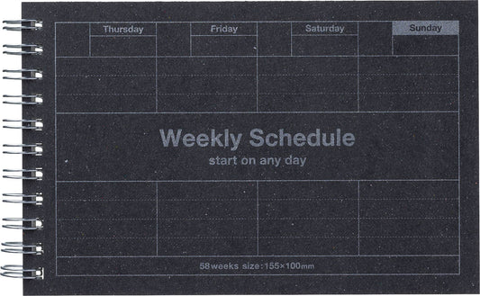 Dayfree Weekly Schedule: Black