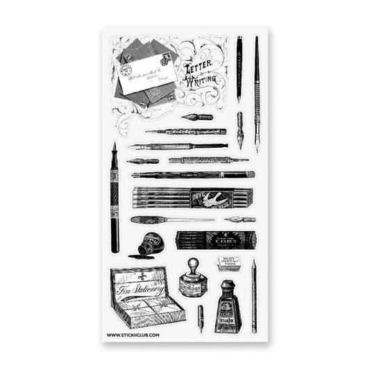 STICKII - Antique Writing Set Sticker Sheet