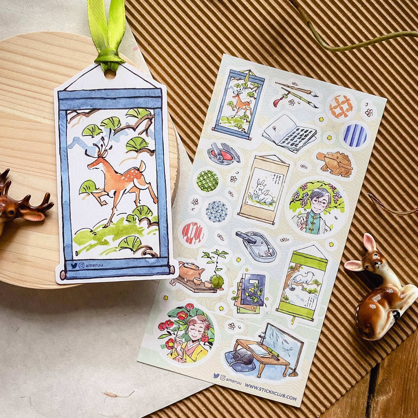 Traditional Tea Garden Sticker Sheet
