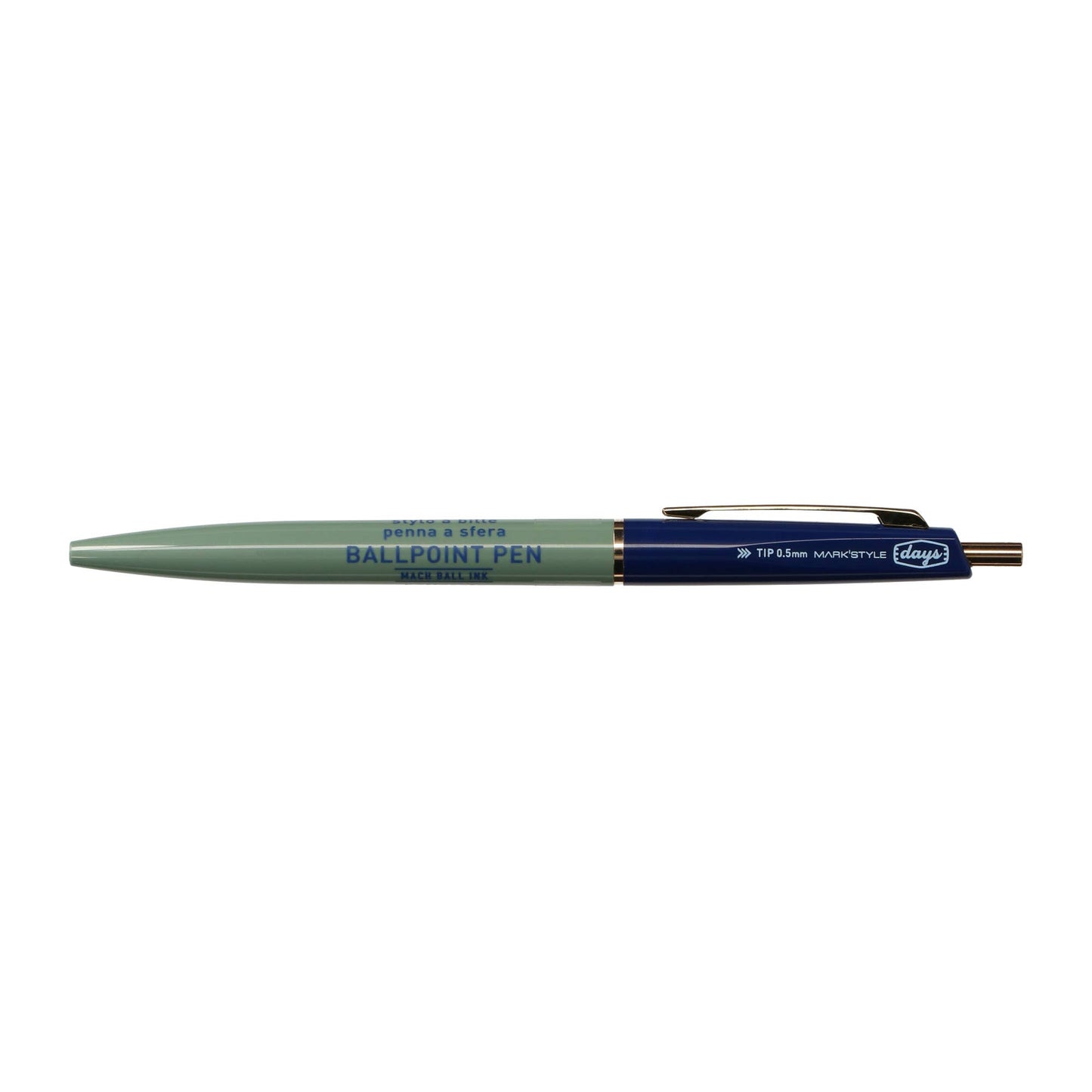 Mach Ball Ink Pen/DxA / MARK'STYLE: Sage Green-Navy