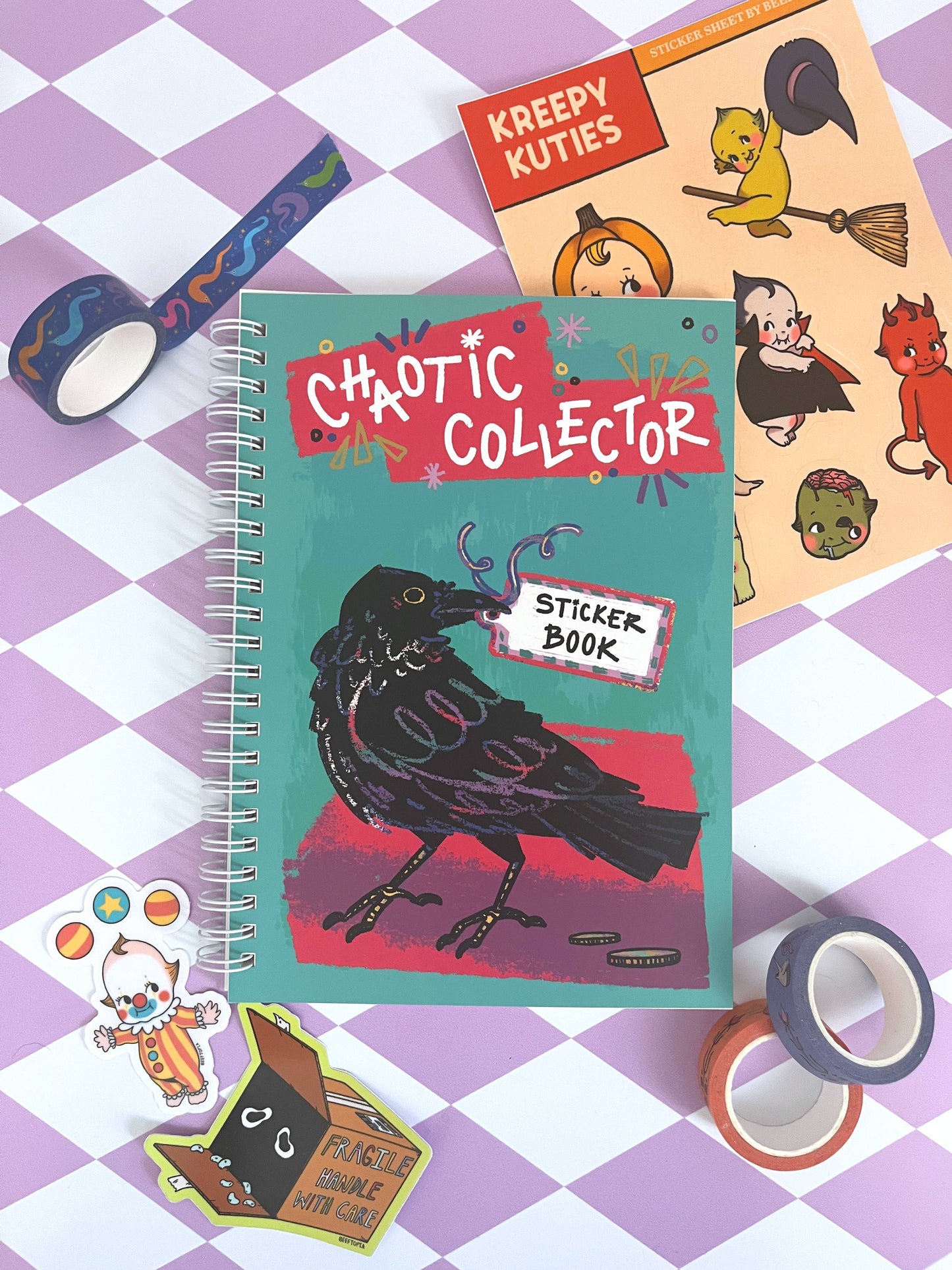 Chaotic Collector Reusable Sticker Book