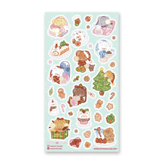 STICKII - Snuggly Winter Bears Sticker Sheet