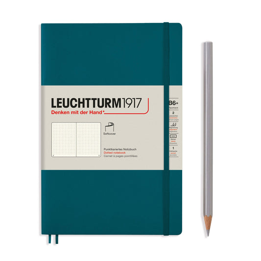 Notebooks - Paperback (B6+): Pacific Green / Softcover / Dotted