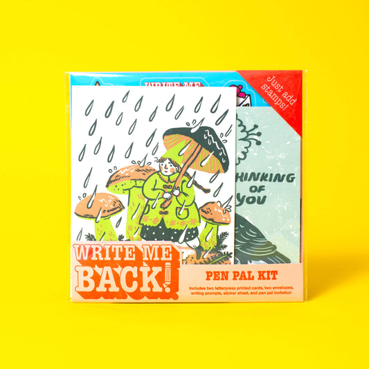 Rain Walk + Crow Letter Writing Write Me Back Pen Pal Kit