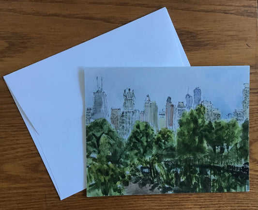 Maggie Caravello  - Chicago Skyline Note Card