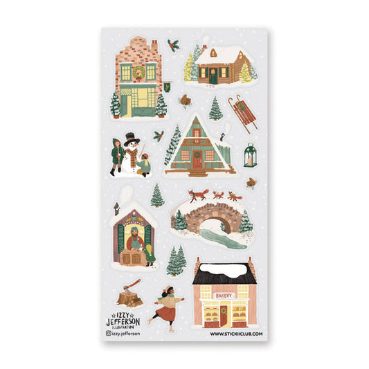 STICKII - Winter Village Sticker Sheet