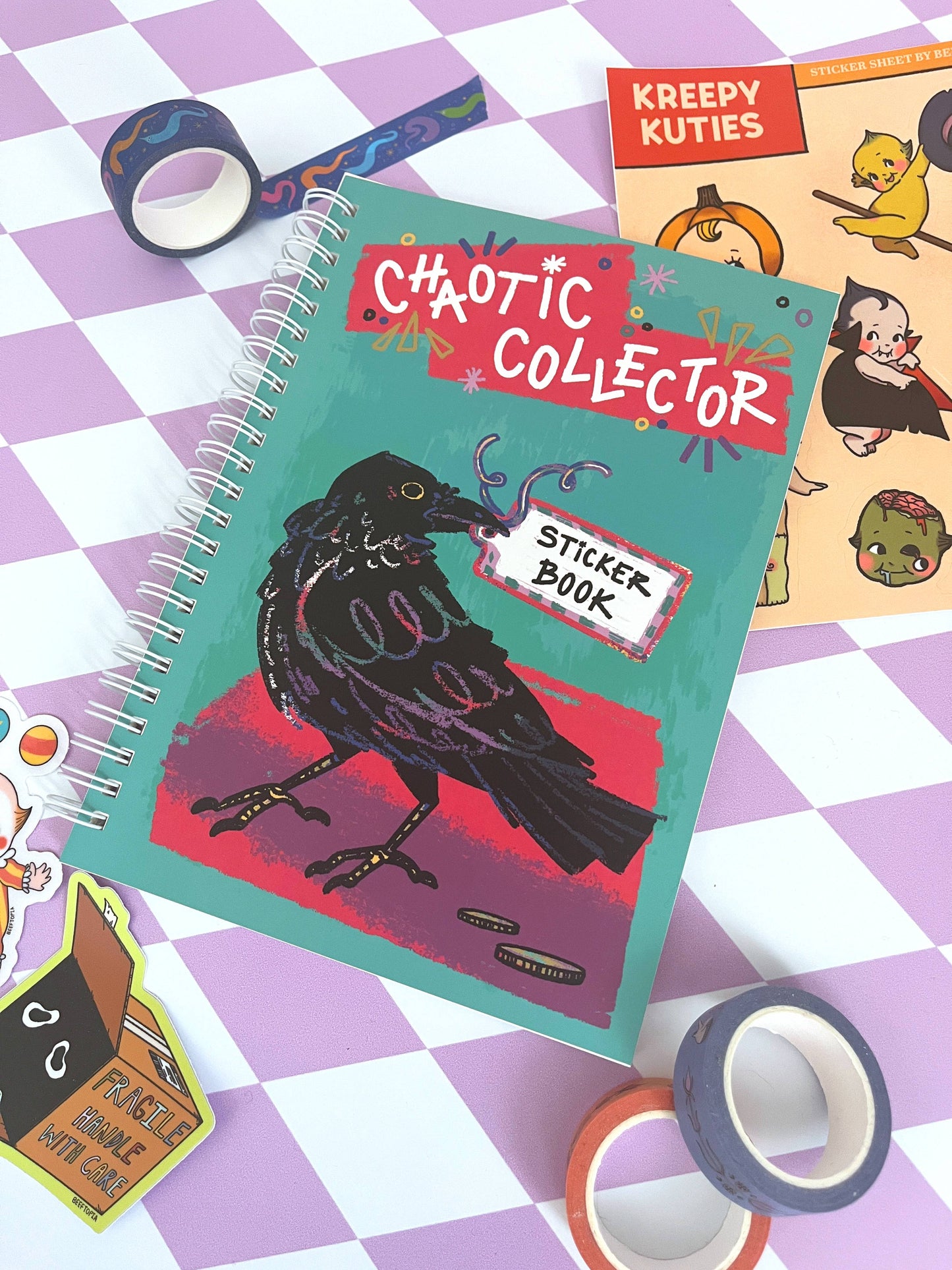 Chaotic Collector Reusable Sticker Book