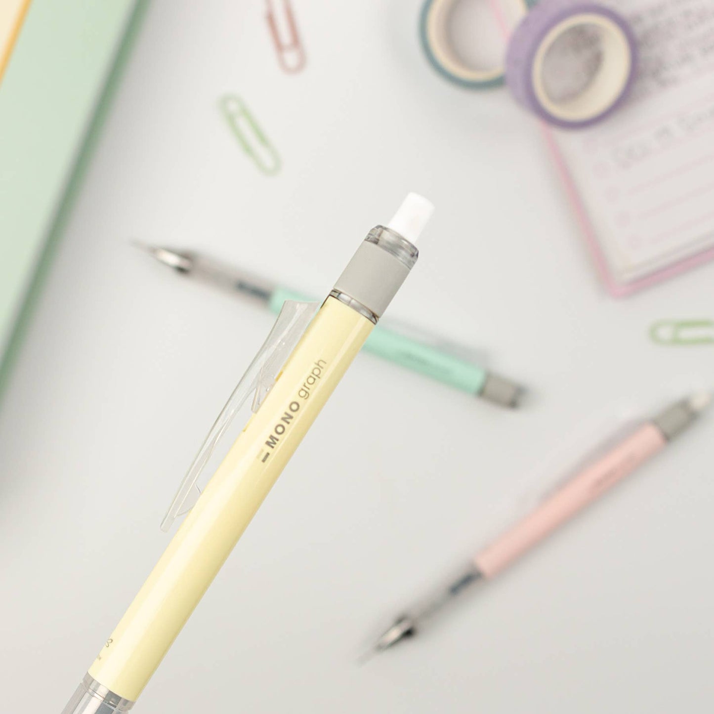 MONO Graph Mechanical Pencil + Eraser Set: Lavender