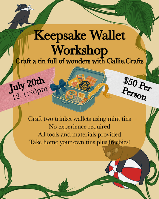 Keepsake Wallets Workshop With Callie.Crafts